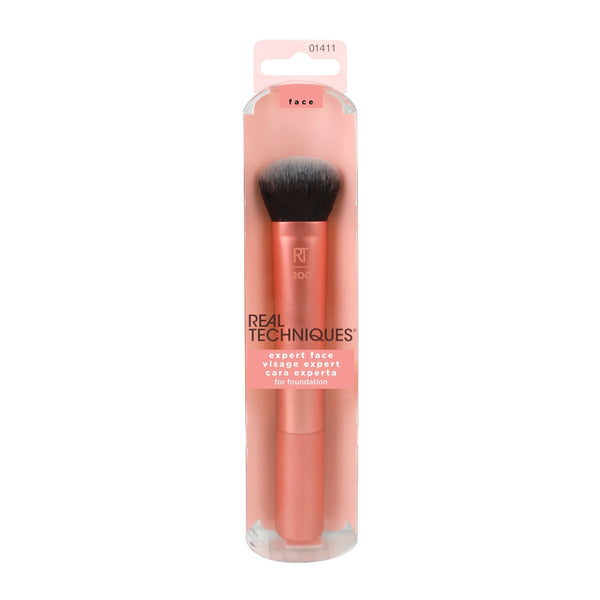 Real Techniques 1411 Expert Foundation Makeup Brush Synthetic Bristles