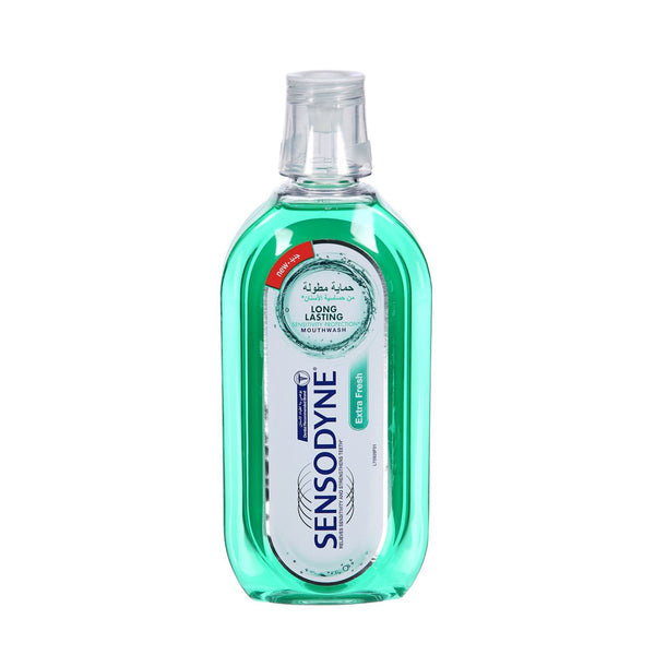 Sensodyne Mint Mouthwash Extra Fresh Fluoride Potassium Nitrate 500ml
