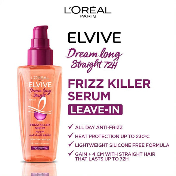 L'Oreal Paris Dream Long Straight Frizz Killer Serum Heat Protection 100ml