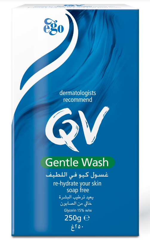 QV Gentle Body Wash Moisturizing Cleanser for Dry to Very Dry Skin 250g
