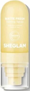 Sheglam Matte Fresh Setting Spray Liquid Mattifying Oil-Control Finish White