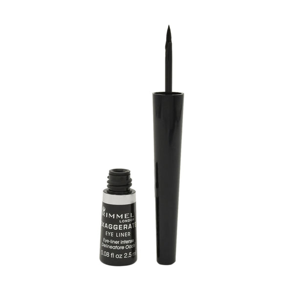 Rimmel Exaggerate Liquid Eyeliner High-Pigment Quick-Drying 001 Black