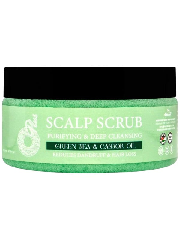 O-Plus Green Tea & Castor Oil Scalp Scrub Hair Treatment 200ml