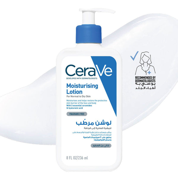 CeraVe Moisturising Lotion Lightweight Oil-Free Moisturizer with Ceramides and Hyaluronic Acid 236ml