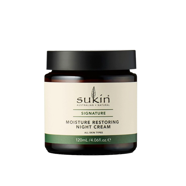 Sukin Moisture Restoring Night Cream Nourishing Hydration Rosehip Shea Butter 120 mL