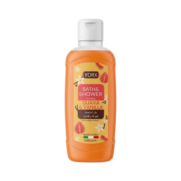 Yorks Guava & Vanilla Shower Gel Rich Lather 1000ml