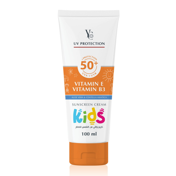 YC UV Protection Kids Sunscreen Cream SPF 50+ Vitamin E Vitamin B3 100 ml