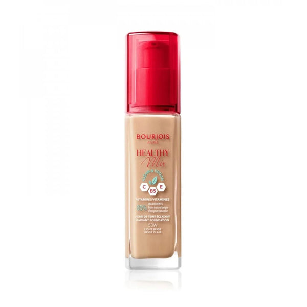 Bourjois Healthy Mix Foundation Natural Glow Vitamins C E B5 Light Beige 53W 30 ml