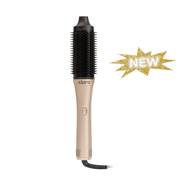 Clara Airglow Heated Hair Brush, Negative Ion Technology, One Temperature Setting