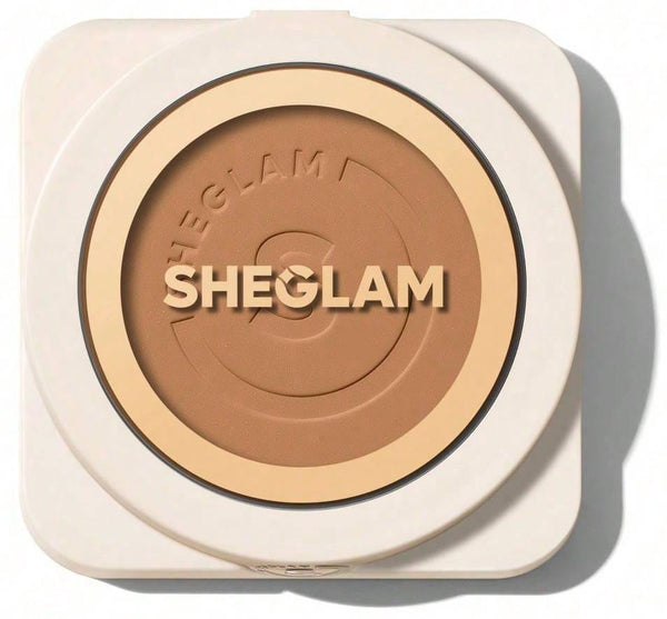 Sheglam Skin-Focus High Coverage Powder Foundation Soft-Focus Finish Walnut