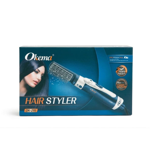 Okema OK-2111 Hair Dryer Brush, 2-Speed Heated Styling Tool