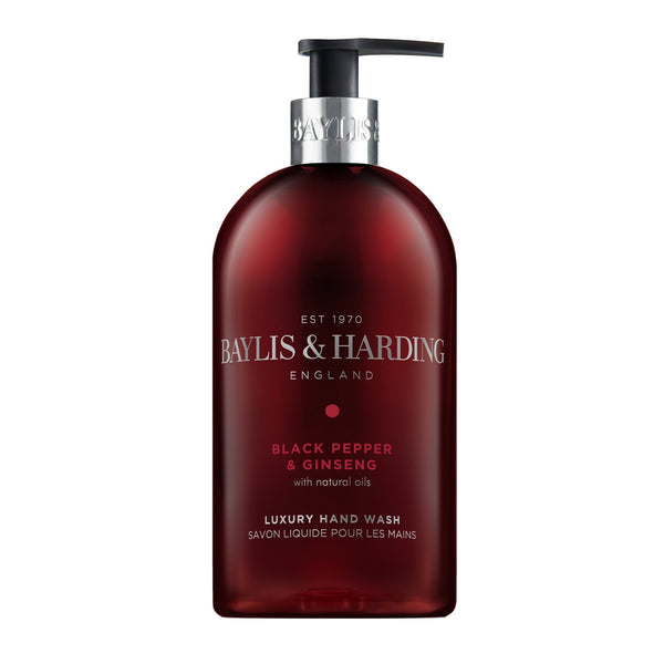 Baylis & Harding Men's Black Pepper & Ginseng Hand Wash, 500ml
