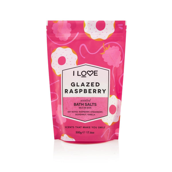 I LOVE Signature Glazed Raspberry Bath Salts Natural Extracts 500 g
