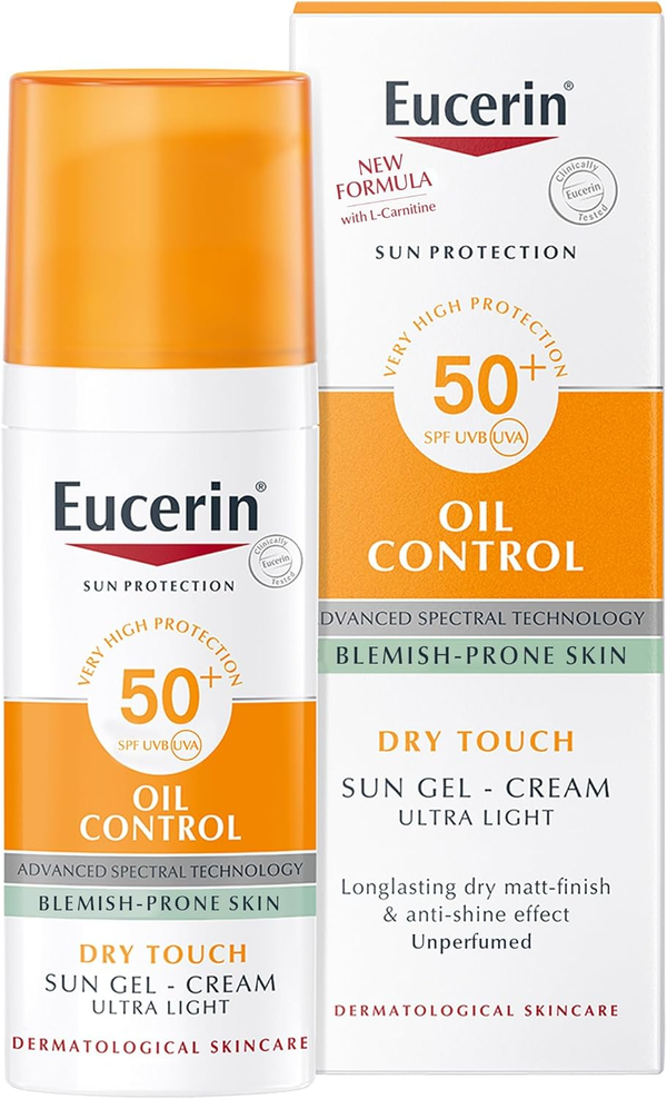 Eucerin Sun Oil Control Gel Cream SPF 50+ UVA/UVB Protection 50 ml