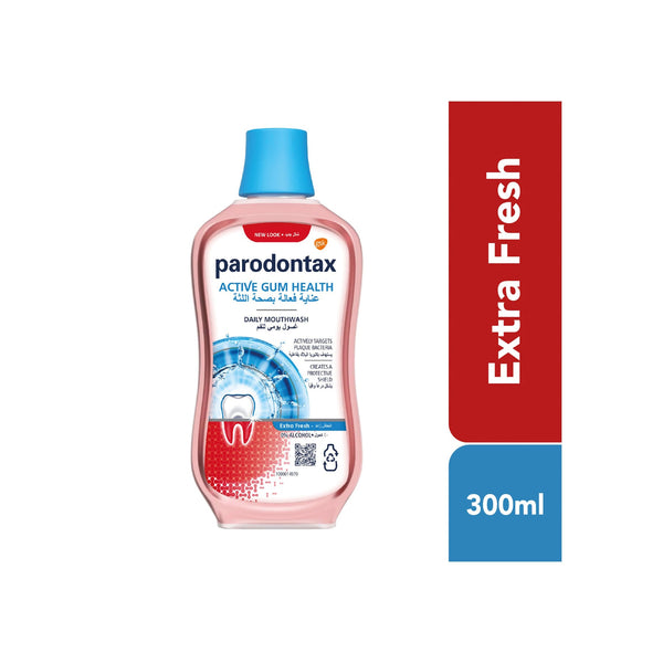 Parodontax Extra Mouthwash Alcohol-Free Fluoride Fresh Flavor 300 ml