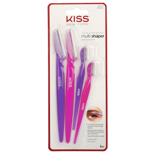 KISS Shape & Trim Brows Multi Brow Trimmer Set RMB01 with Dual Blades and Comb