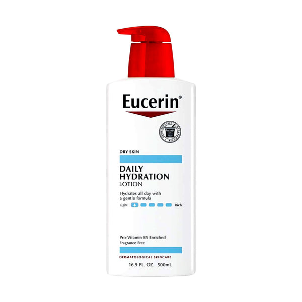 Eucerin Daily Hydration Lotion Moisturizing Formula with Sunflower Oil and Glycerin 500ml