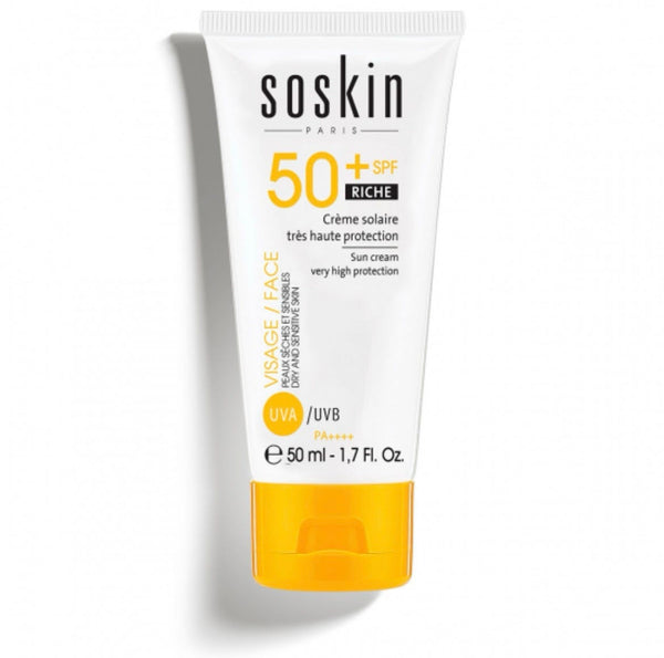 Soskin SG Sun Cream SPF 50+ Vitamin E Face Sunscreen 50 mL