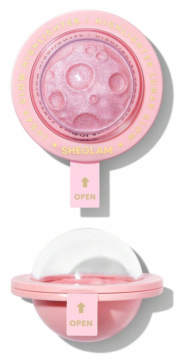 Sheglam Lunar Glow Highlighter Cake Reflective Buildable Sheen Heart Galaxy