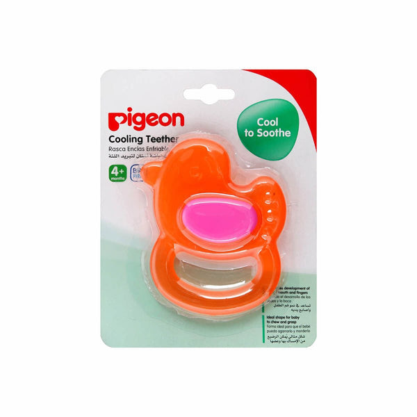 Pigeon Cooling Teether Duck, Cooling Gel Teething Toy for Infants 4 Months+