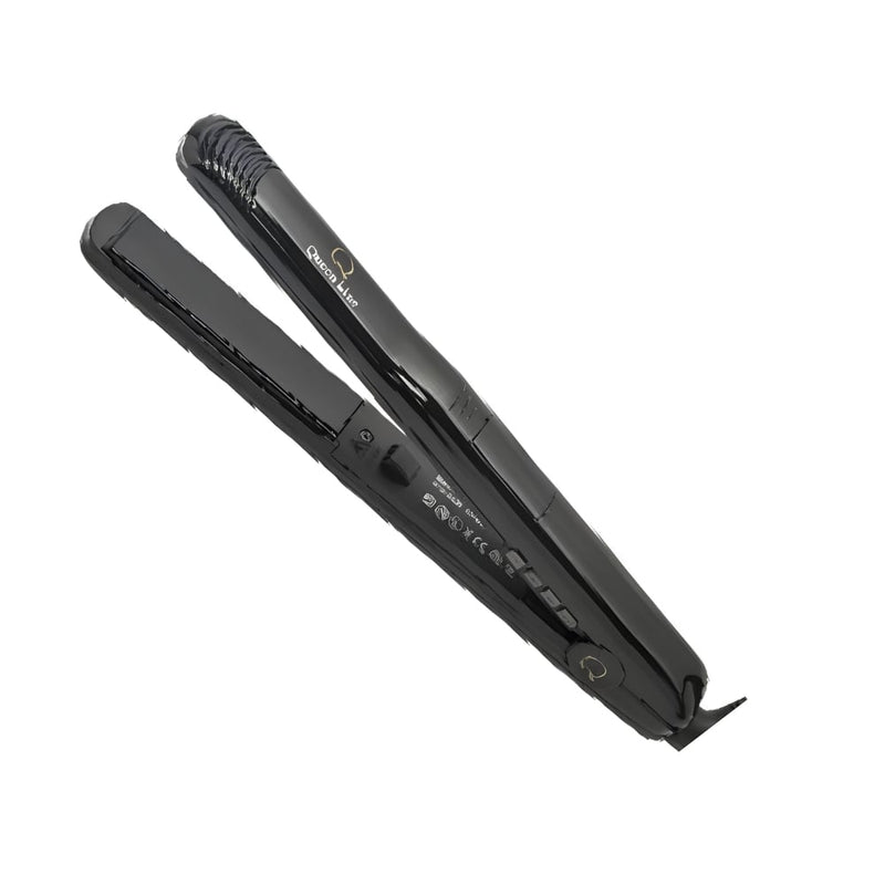 Queen Line 2708 Vibrating Ceramic Hair Straightener Digital Temperature Control 450F