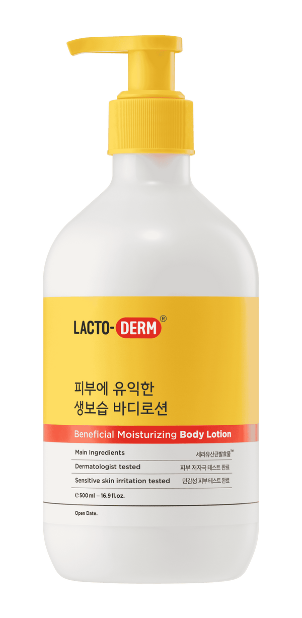 Lactoderm Beneficial Moisturizing Body Lotion Ceramide Probiotic Formula 500 ml