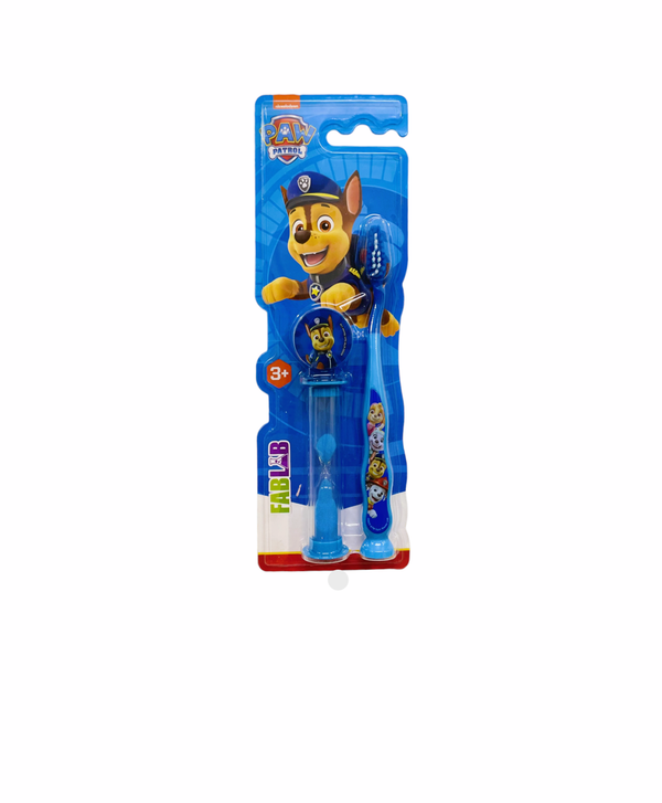FABLAB Nickelodeon Paw Patrol Soft Children's Toothbrush with Hourglass Timer