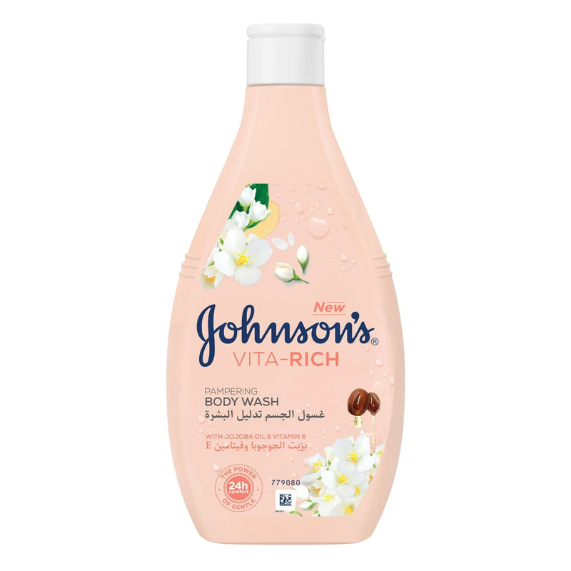 Johnson & Johnson Daily Pampering Body Wash Jojoba Oil Vitamin E 250 ml