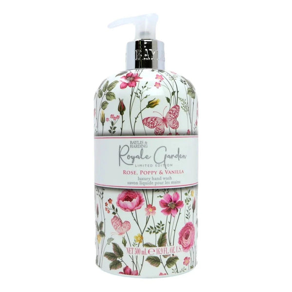 Baylis & Harding Royale Garden Rose, Poppy & Vanilla Hand Wash Pump 500ml