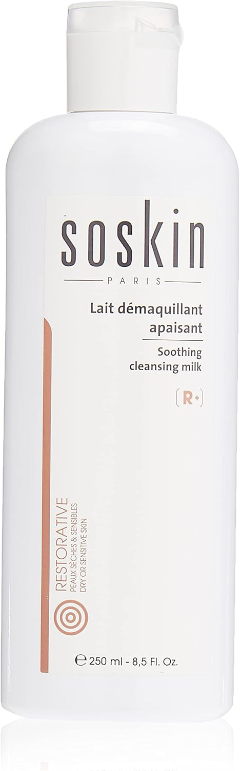 Soskin R+ Soothing Cleansing Milk Rich Texture Rose Floral Waters 250 mL