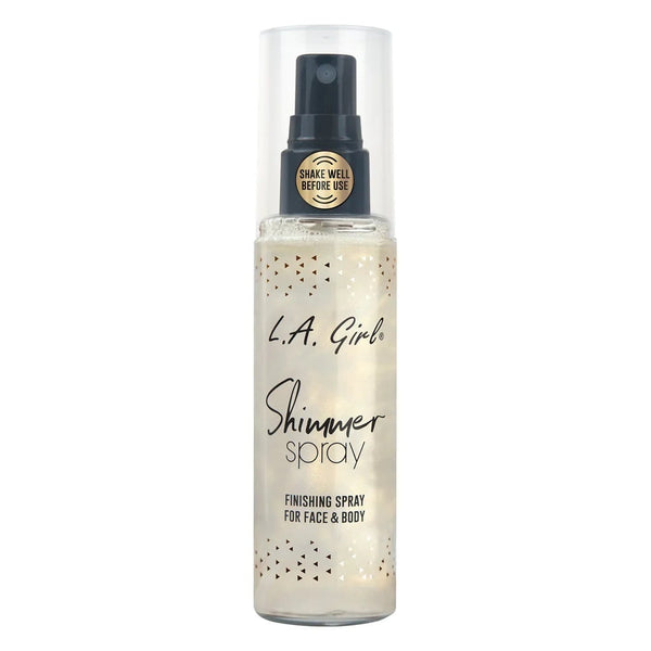 L.A. Girl Shimmer Finishing Spray for Face and Body, Long-Lasting Hold