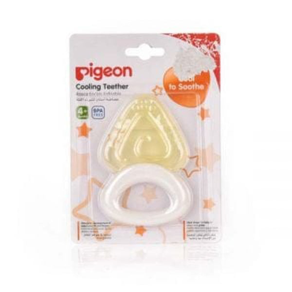 Pigeon Cooling Teether Triangle Ring Shape BPA-Free Cooling Gel 4+ Months