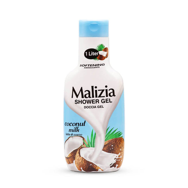 Malizia Coconut Milk Shower Gel Moisturizing Body Wash 1000 ml