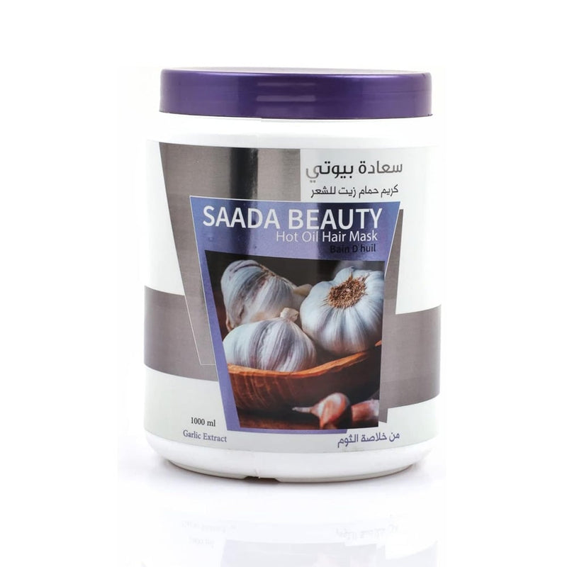 Saada Beauty Garlic Extract Hair Mask Oil Bath Cream Moisturizing Hair Treatment 1000 ml