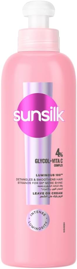 Sunsilk Luminous 100 Leave-On Hair Cream with Glycol & Vitamin C, 200 ml