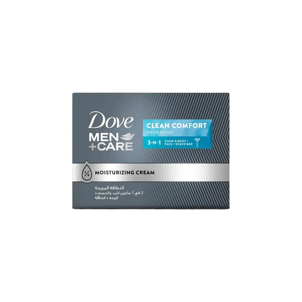 Dove Men+Care Clean Comfort 3-in-1 Moisturizing Bar Soap, 100 g