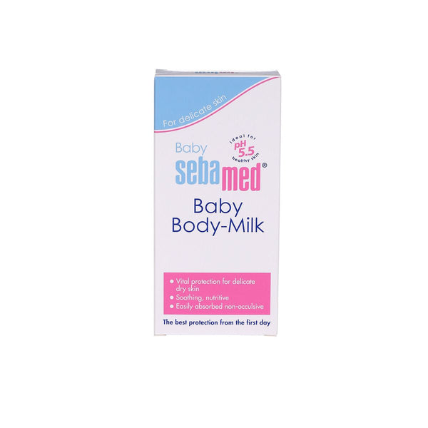 Sebamed Baby Body Milk pH-Balanced Moisturizer Natural Oils Vitamins 200 ml