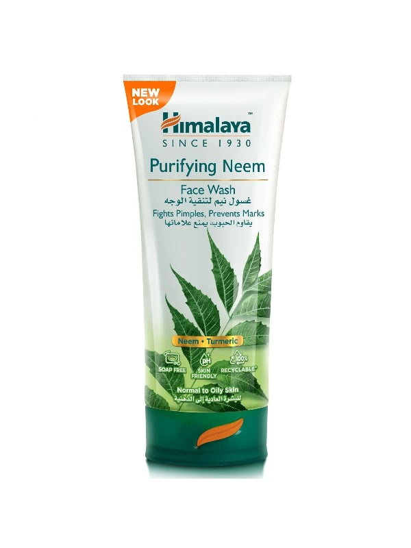Himalaya Purifying Neem Face Wash Gel Cleanser, Neem and Turmeric, 150 ml