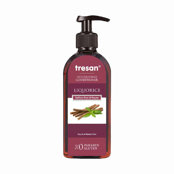 Tresan Liquorice Moisturising Conditioner for Dry Hair, Silicone-Free, 300ml