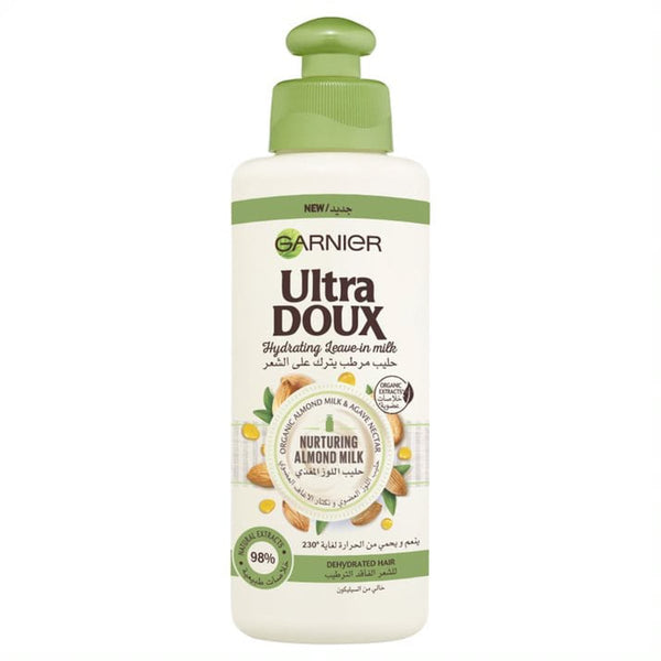 Garnier Ultra Doux Almond Milk Leave-In Milk Organic Almond Milk & Agave Nectar 200 ml