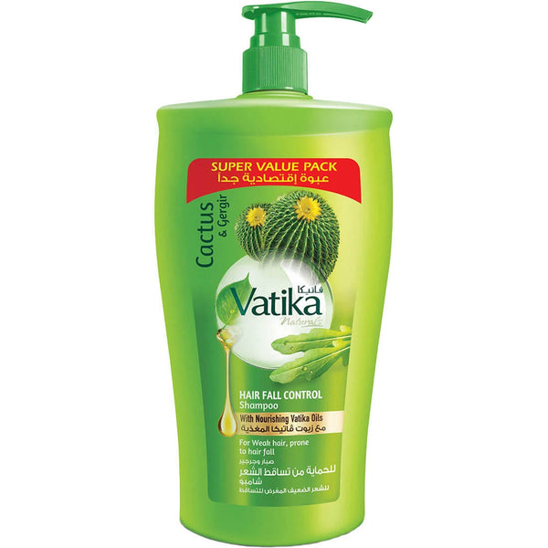 Dabur Vatika Hair Fall Control Shampoo Liquid Cactus Gergir Garlic 1000ml