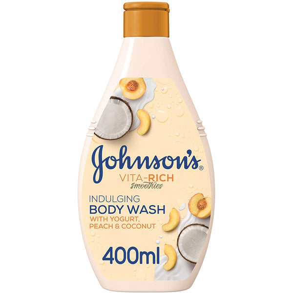 Johnson's Vita-Rich Indulging Body Wash Yogurt Peach & Coconut 400 ml