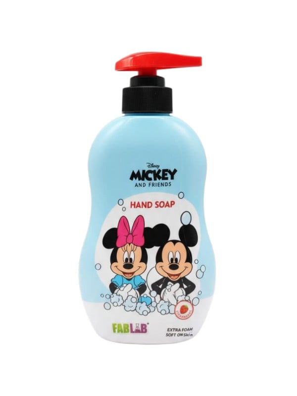 Fab Lab Mickey & Friends Extra Lather Gentle Hand Soap Coconut Chia Glycerin 450ml