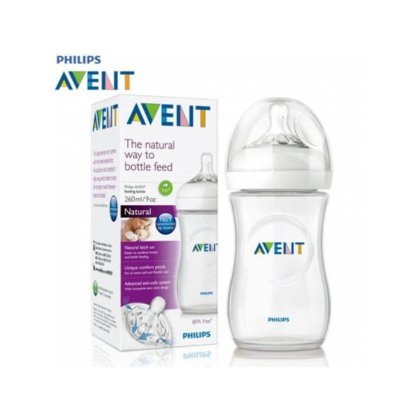 AVENT Natural Feeding Bottle Petal-Shaped Nipple BPA-Free 260 ml