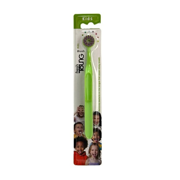 Fresh Kids Tongue Cleaner Brush Soft Bristles Lightweight Handle