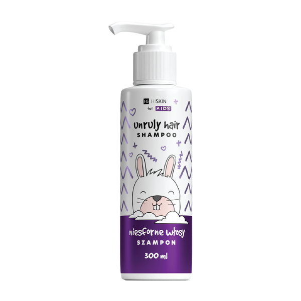 Hiskin Kids Shampoo Unruly Hair Smoothing Tear-Free Formula 300 ml