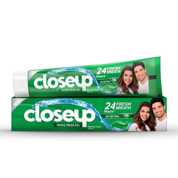 Closeup Triple Fresh Toothpaste Menthol Fresh Mint Formula
