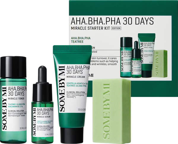 Some By Mi 30 Days Miracle Starter Kit AHA BHA PHA Centella Skincare Set