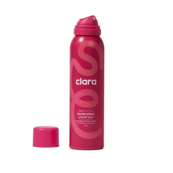 CLARA Gloss Spray for Hair, Lightweight Shiny Finish, 150 ml