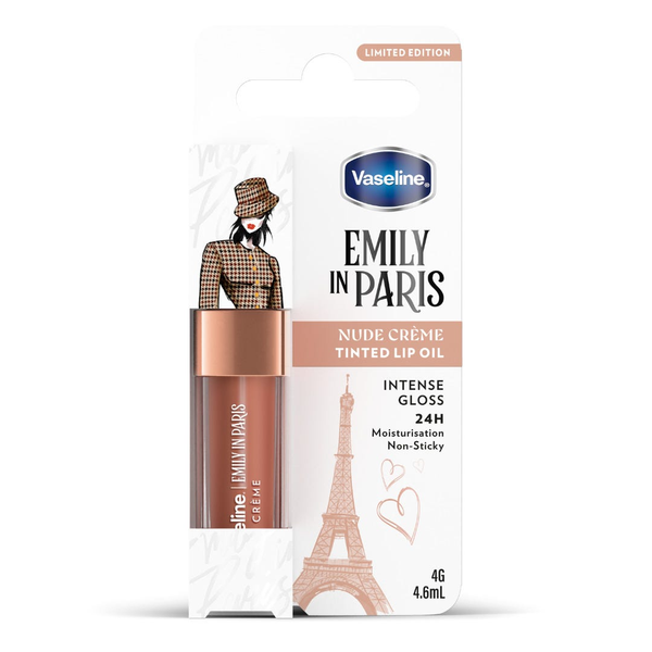 Vaseline Emily in Paris Tinted Lip Oil Moisturizing Gloss Nude Creme